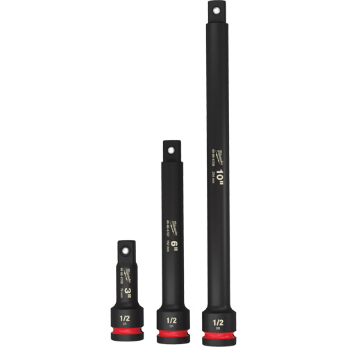 Jeu de rallonges pour douilles Shockwave Impact-Duty, Chocs, Prise 1/2", 3"/6"/10" lo Consource