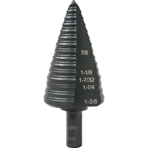 Foret &eacute;tag&eacute; &agrave; trous multiples no 12, 7/8" - 1-3/8", Incr&eacute;ments de 1/16", Acier rapide Consource