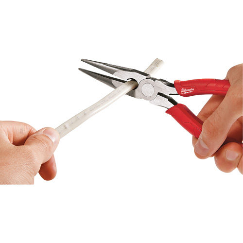 Comfort Grip Long Nose Pliers, 8" L Consource