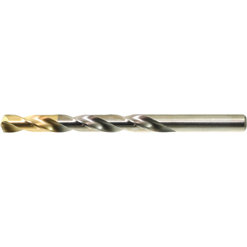 Foret court &agrave; pointe en nitrure de titane DRILLCO, Acier rapide, #1, 3-7/8" lo, 2-5/8" Cannelure, 135° Angle Consource