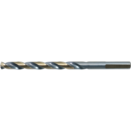 DRILLCO 3-Flat Shank Jobber Drill Bit, High Speed Steel, 1/16", 1-7/8" L, 7/8" Flute, 140° Point Angle Consource