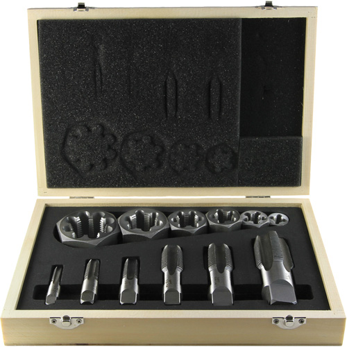Jeu de tarauds pour tuyau DRILLCO, 12 Morcea Consource