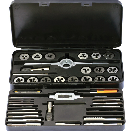 Jeu de tarauds et fili&egrave;res m&eacute;trique DRILLCO, 36 Morcea Consource