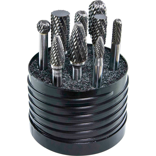 Jeu d'al&eacute;soirs au carbure plein &agrave; double coupe Magnum SET 1 DRILLCO, 8 morcea Consource