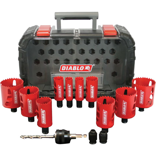 General Purpose Bi-Metal Hole Saw Set, 14 Pieces Consource
