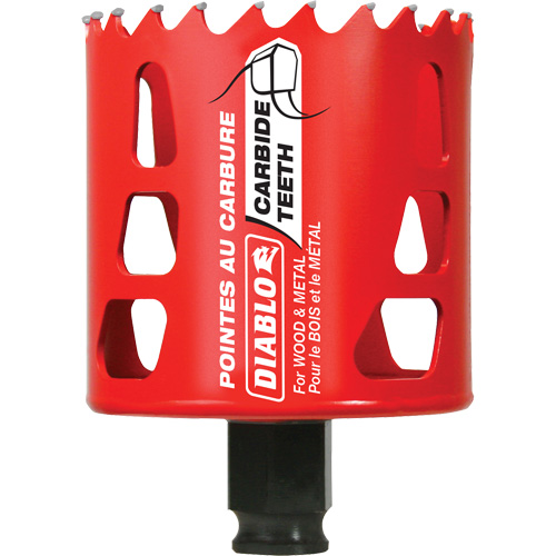 Scie cloche pour bois et m&eacute;tal, 2-5/8", Profondeur de la coupe 2-3/8", Carbure Consource