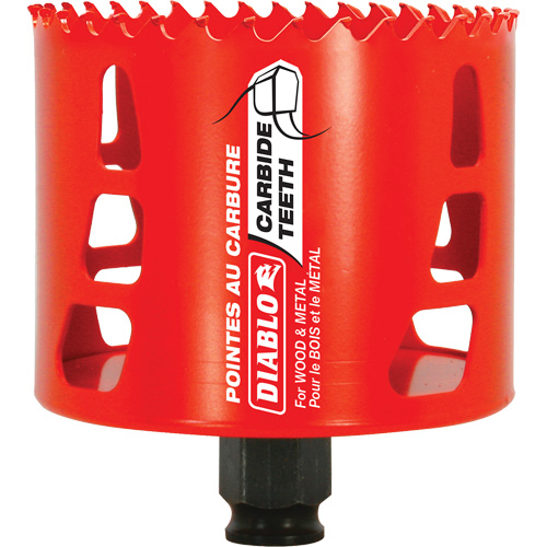 Scie cloche pour bois et m&eacute;tal, 3-1/4", Profondeur de la coupe 2-3/8", Carbure Consource