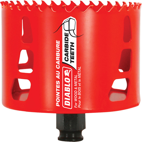 Scie cloche pour bois et m&eacute;tal, 3-5/8", Profondeur de la coupe 2-3/8", Carbure Consource