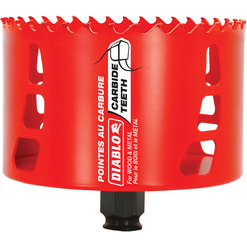Scie cloche pour bois et m&eacute;tal, 4-1/8", Profondeur de la coupe 2-3/8", Carbure Consource