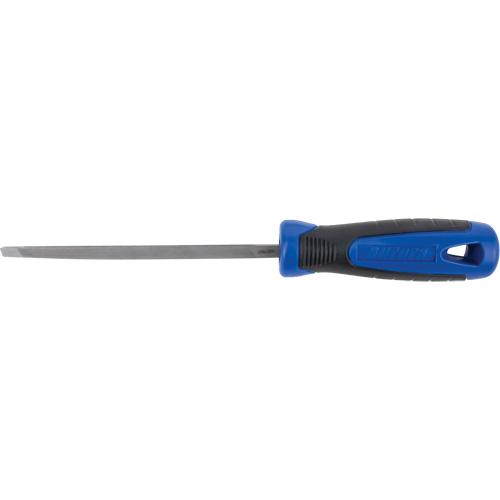 Slim Taper File With Handle, Triangle, 6", Single Consource