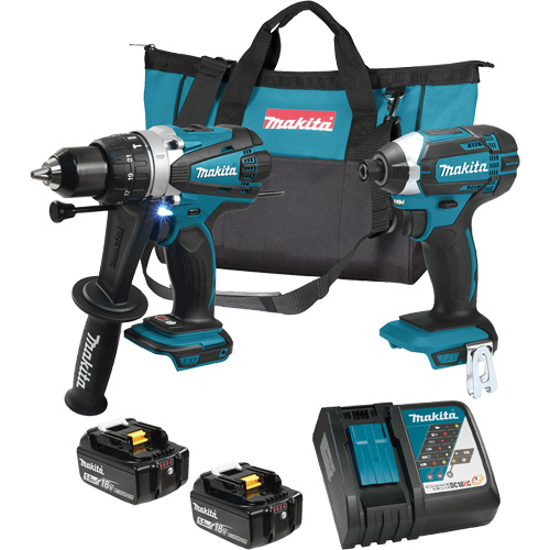 LXT Cordless 2-Tool Combo Kit, Lithium-Ion, 18 V Consource