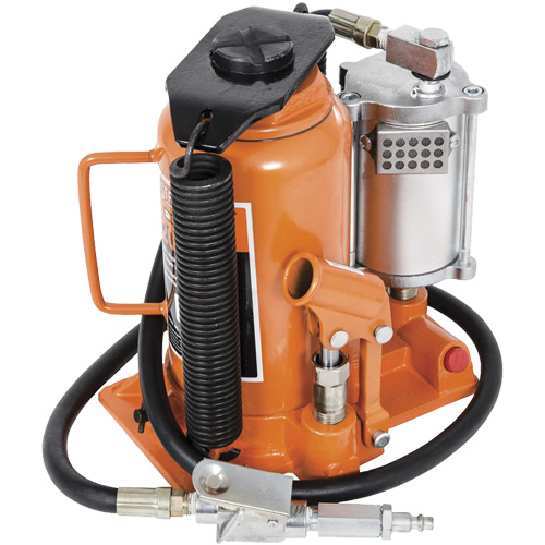 Super Heavy-Duty Bottle Jack, 20 Ton(s), Air Hydraulic, 20" Raised Height Consource