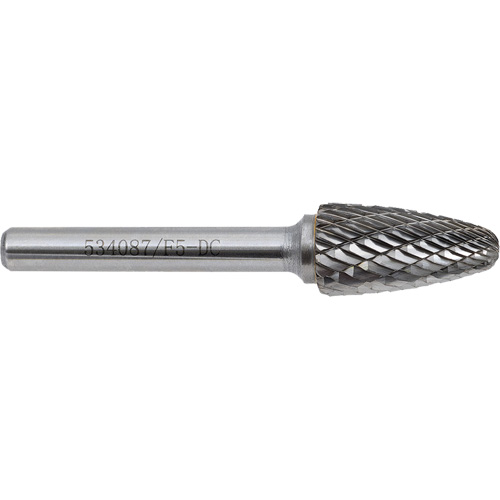 F5-DC Jet-Kut&reg; GP Carbide Burr, 1/2" Dia., 1" Depth of Cut Consource