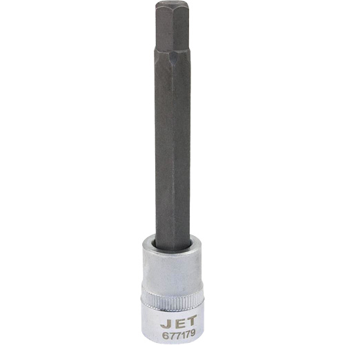 Extra-Long Bit Sockets, Hex, 9 mm x 4" L, 3/8" Drive Consource