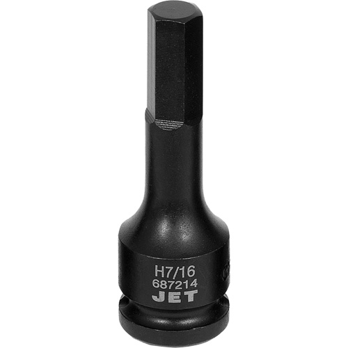 Impact Socket Bits, Hex, 7/16" x 1/2" Drive Consource