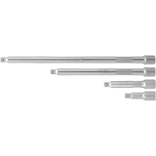 Drive Extension Set, 1/2" Drive, Chrome Finish, 4 Pcs Consource