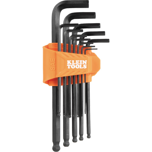 L-Style Ball-End Hex Key Wrench Set, 12 Pcs., Imperial Consource