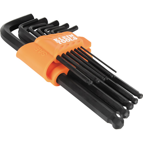 L-Style Ball-End Hex Key Wrench Set, 12 Pcs., Imperial Consource