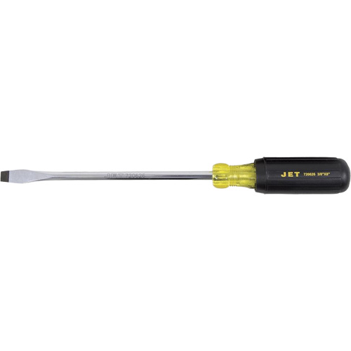 JKSS-8R Tournevis &agrave; fente, Tige de 3/8", Ronde, 8" lo, Prise en Coussin&eacute;e Consource