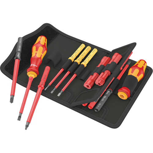 Jeu de tournevis isol&eacute;s pour vis fendues, 1000 V, 18 Mcx Consource