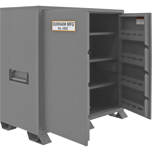 Jobsite Storage Cabinet, Steel, 59 Cubic Feet, Grey Consource