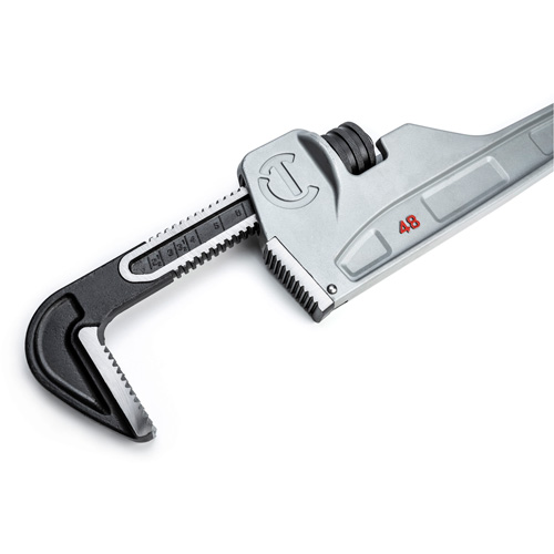 Cl&eacute; &agrave; tuyaux, Cap des m&acirc;choires 6", Longueur 48", Fini Rev&ecirc;tement en poudre, Prise Non-ergonomique Consource