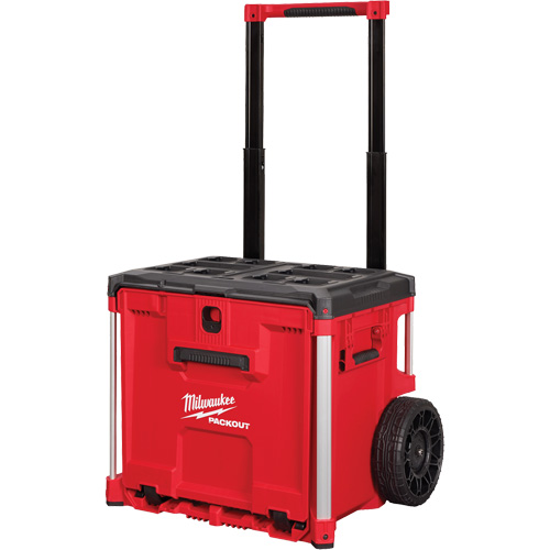 Coffre &agrave; outils roulant avec tiroir PACKOUT, 19" x 24" x 20", Noir/Rouge Consource