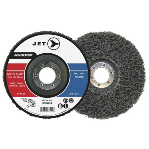 POWERSTRIP XCL T27 Surface Preparation Depressed Centre Wheel, 5" Dia., Coarse Grit Consource