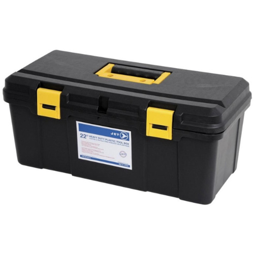 Coffre &agrave; outils portatif en plastique JPTB-22, 22" la x 10-1/4" p x 9-1/2" h, Noir Consource