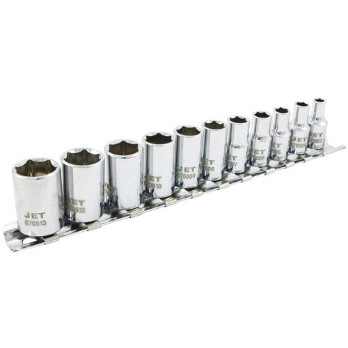 Jeu de douilles m&eacute;triques &agrave; 6 pans SS1411M-6, 11 Mcx, Prise de 1/4" Consource
