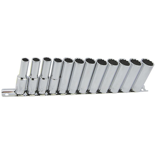 Jeu de douilles m&eacute;triques &agrave; 12 pans SS3812DM-12, 12 Mcx, Prise de 3/8", Profond Consource