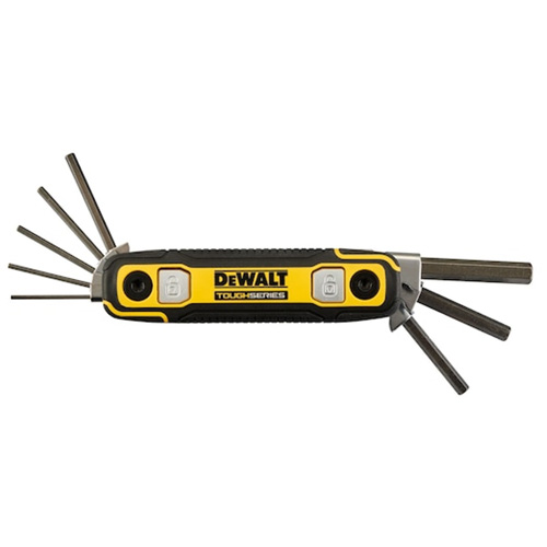 TOUGHSERIES Folding Locking Hex Key, 8 Pcs., Imperial Consource