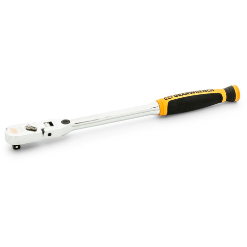Cl&eacute; &agrave; cliquet &agrave; t&ecirc;te flexible verrouillable 120XP avec poign&eacute;e double mat&eacute;riau Consource