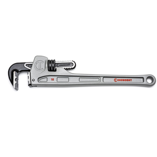 K9 Jaw Pipe Wrench, 2-7/8" Jaw Capacity, 18" Long, Powder Coated Finish, Ergonomic Handle Consource