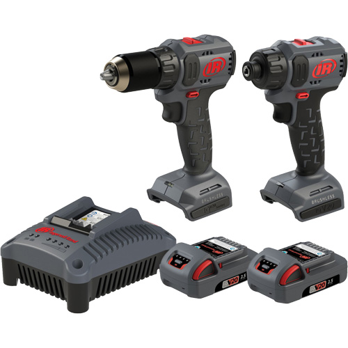 Ensemble d'outils compacts sans fil perceuse & tournevis, Lithium-ion, 20 V Consource