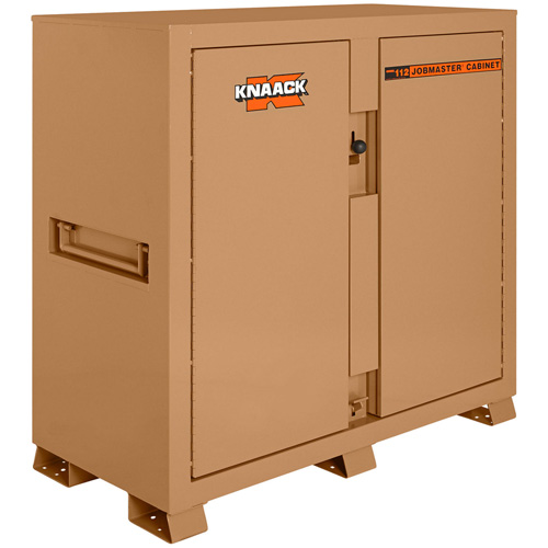 Model 112 Jobsite Cabinet with Padlock, Steel, 54.9 Cubic Feet, Tan Consource