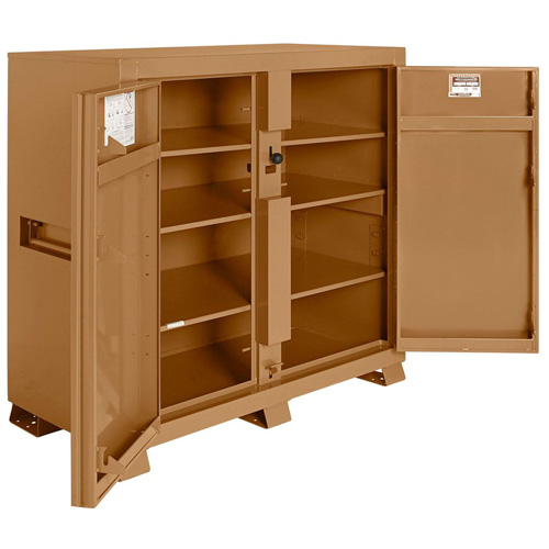 Armoire de chantier mod&egrave;le 139 avec cadenas, Acier, 59,4 pi³, Havane Consource