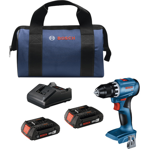 Trousse perceuse-visseuse compacte sans balais, Lithium-ion, 18 V, Mandrin 1/2", Couple 400 lb-po Consource