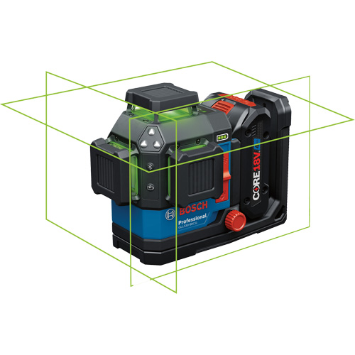 360 Connected Green-Beam Three-Plane Leveling and Alignment Laser Consource