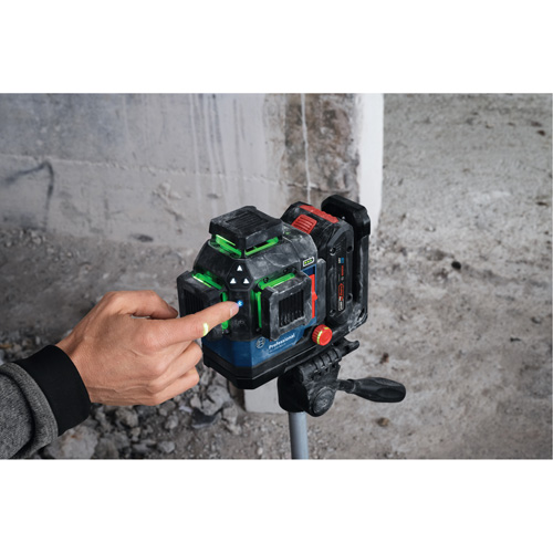 360 Connected Green-Beam Three-Plane Leveling and Alignment Laser Consource
