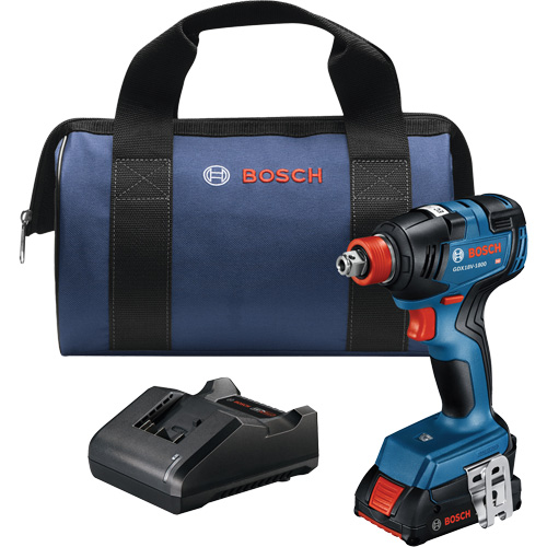 Two-In-One Bit/Socket Impact Driver/Wrench Kit, 1/2", 1800 in-lbs. Max. Torque, 18 V, Lithium-Ion Consource