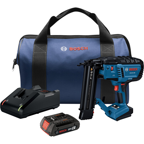 Brushless 18-Gauge Brad Nailer Kit with Standard Power Battery, 18 V, Lithium-Ion Consource