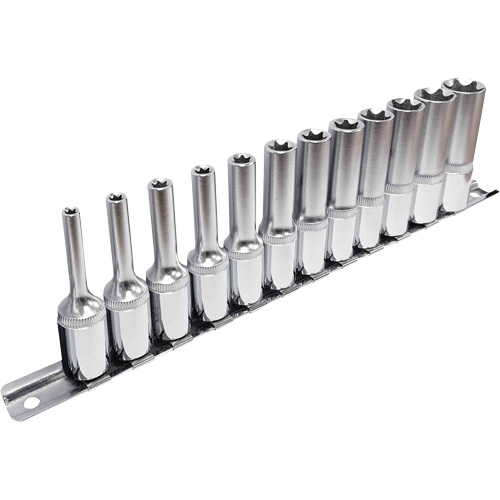Jeu de douilles externes Torx, 12 Mcx, Prise de 3/8", Profond Consource