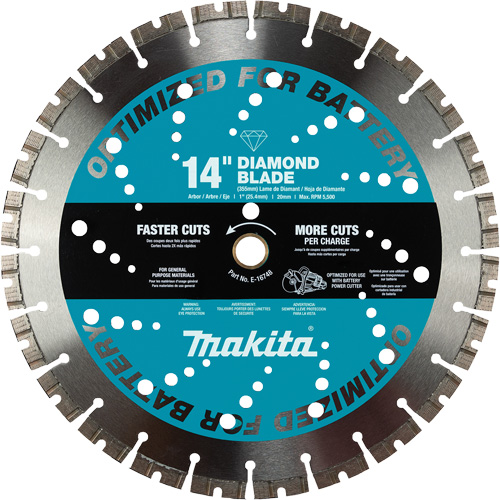 Lame diamant&eacute;e &agrave; trait fin polyvalente, 14", Pour Brique/B&eacute;ton/Gr&egrave;s Consource
