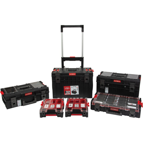 5-Piece Arx&reg; Rolling Toolbox Base Set, 25-1/5" x 19" x 54-3/5", Black Consource