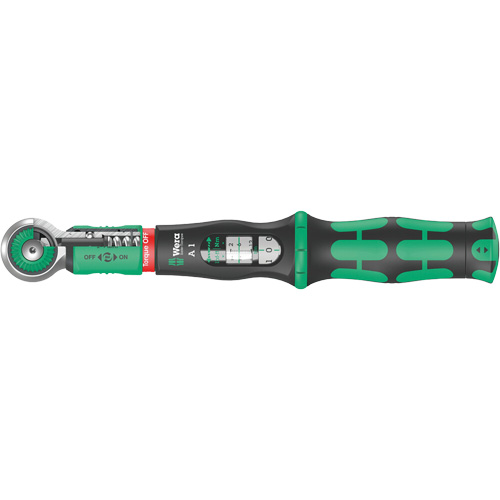Cl&eacute; dynamom&eacute;trique Safe-Torque A 1, &agrave; cliquer, Entraînement 1/4" carr&eacute;, 2 - 9 lb-pi Consource