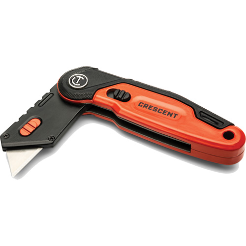 Folding Utility Knife, 1" Blade, Steel Blade, Aluminum Handle Consource