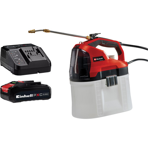Pulv&eacute;risateur de produits chimiques sans fil 18V avec batterie 2,5 Ah et ensemble de d&eacute;part de chargeur, 253,6 oz (7,5 L) Consource