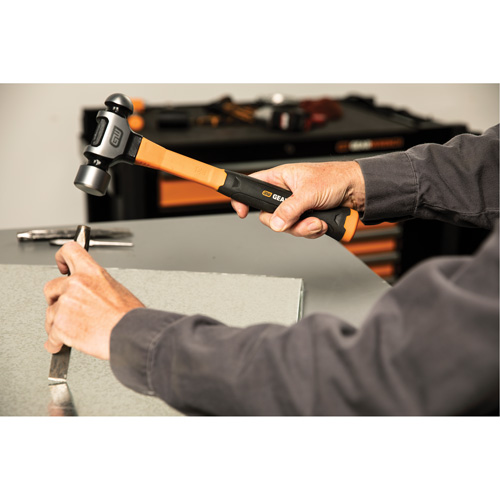 Ball Pein Hammer, 8 oz. Head Weight, Plain/Polished Face, Fibreglass Handle Consource