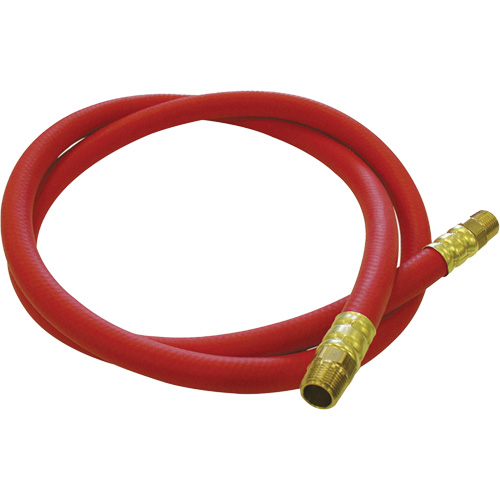 Hose Reel Connecting Hose, Air, EPDM Rubber, 1/2" dia. x 5', 300 psi, 1/2 NPT Consource
